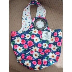 Reversible Yarn Storage Bag Tote Knitting Crocheting Floral New‎